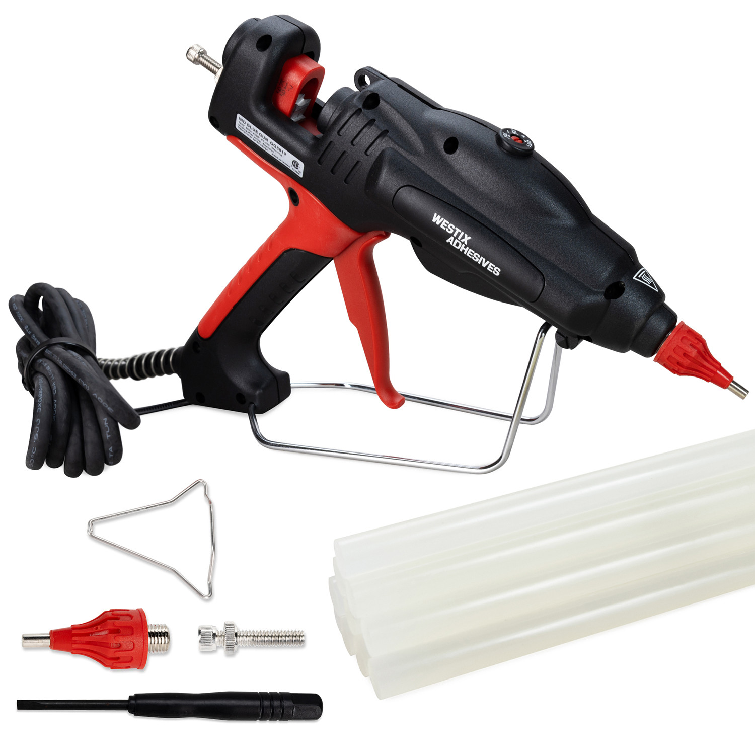Industrial 450W Hot Glue Gun with 10 pcs Glue Sticks, Extra Strong Glue